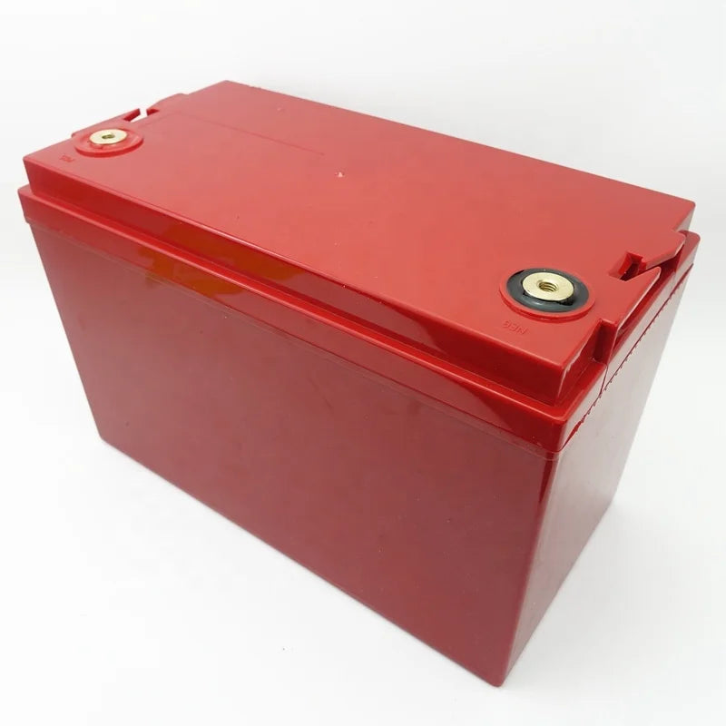 ENJ EJ12-100A Red ABS Case 12V 100Ah Lithium Battery Box LCD Display 1 kWh 330x173x216mm RVs Marine Boat Solar Energy Storage