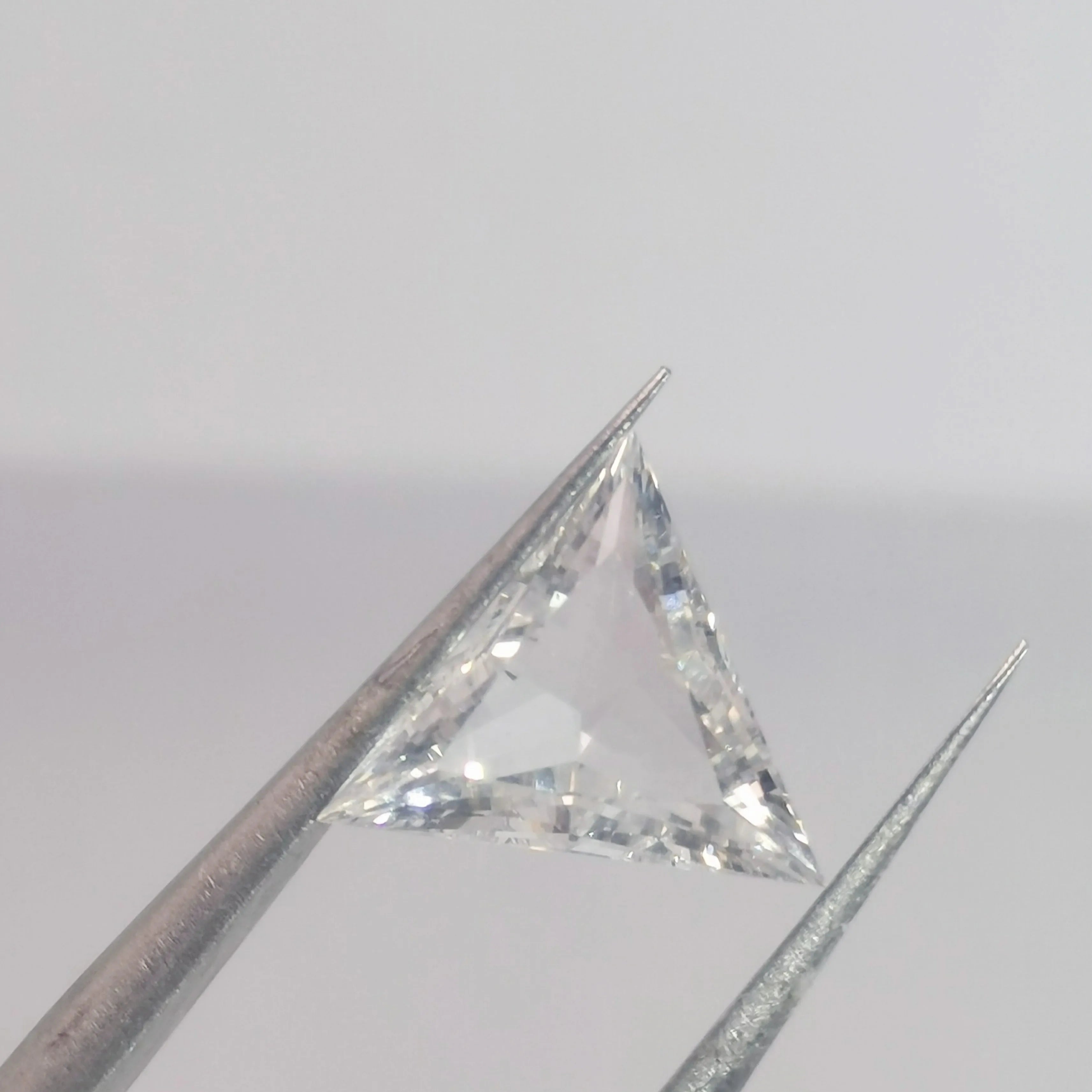 VOAINO 0.757CT E VS1 Artificial 4mm Cvd Triangle Cutting Diamond Polycrystalline (tsp) Bare Stone With IGI Certificate