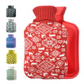 Cheapest 2L Rubber Hot Water Bottle with Super Soft Plush Cover High Capacity Hot Water Bag