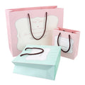 Factory Wholesale DIY Jewelry Clothing Cosmetics Stripe Store Packaging Shopping Paper Bag English Logo Custom Paper Bag