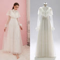#3006 Real Photos Victorian Vintage Simple Long Sleeve Ankle Length Elegant Outdoor Photography Bridal Gowns Wedding Dress