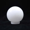 6'' Hand Blown Opal White Glass Garden Light Balls Glass Lamp Shade Replacement with 3.24 Inch Thread Neck