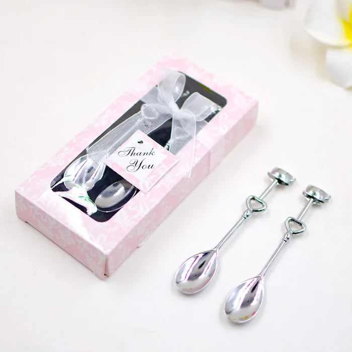 Love Stainless Steel Spoon Tea Coffee Drinking Teaspoon Bridal Shower Wedding Bridal Party Favors Lover Valentine's Gift