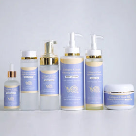 Private Label Wholesale Moisturizer Anti-Aging Firming Toner Serum Facial Set Collagen Snail Witch Hazel Vitamin C for Face