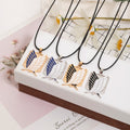 Fashion Jewelry Necklaces  Anime  Pendant Necklace Attack on Titan Necklace Wax Thread Chain