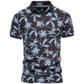 Summer New European Fashion Polo Print Men's Short Sleeve Casual Polo Shirt