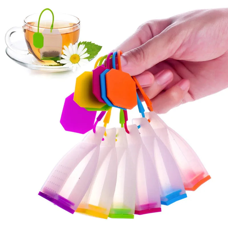 Custom Silicone Tea Infuser Reusable Tea Filter Strainer for Loose Tea Bag