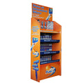 Custom Designed Honeycomb Cardboard Retail Rack Supermarket Snack Floor Display Stands for Food Items