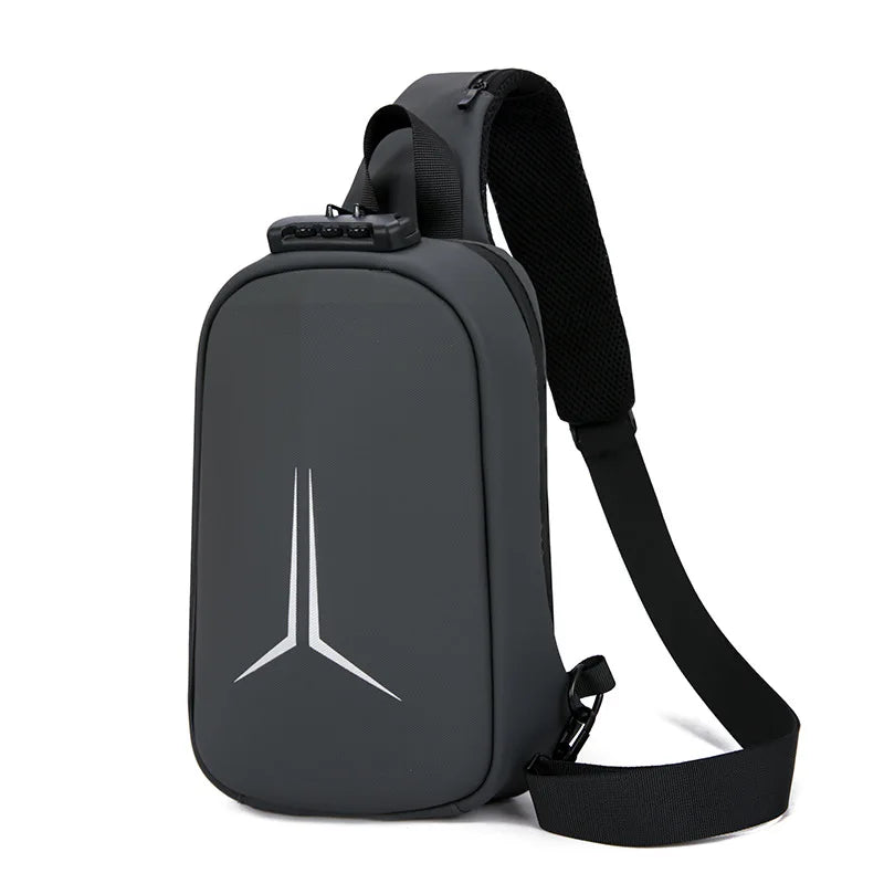 2025 New Style Waterproof Polyester Fiber Fashion Design Light Weight Anti Theft Chest Bag Sling Bag
