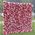 Artificial Flower Panel Real Touch Floral Silk Rose Wall for Wedding Decoration Backdrop Party