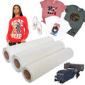 Plastisol Heat Transfer Paper for T Shirts A3 A4 PET Htv Heat Transfer Vinyl Custom Heat Transfers Logo Roll DTF Glitter Film