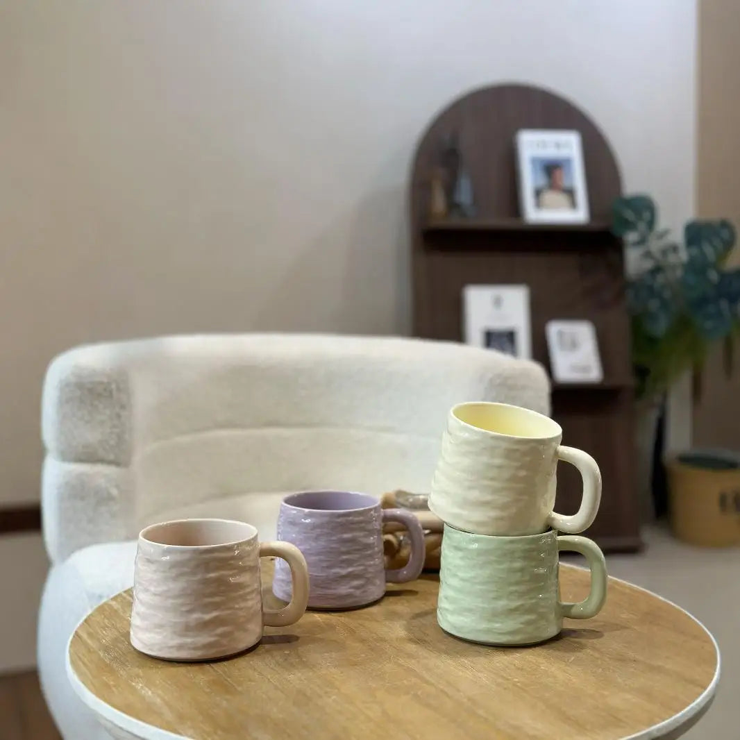 Niche Design Office Stone Pattern Ceramic Coffee Mug Simple Home Couple Breakfast Mug High-value Ceramic Mug