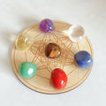 1-2cm 7 Chakra Tumbled Stone Travel Crystal Kit for Healing Meditation Polished Palm Gemstone Chakra Balance or Ritual