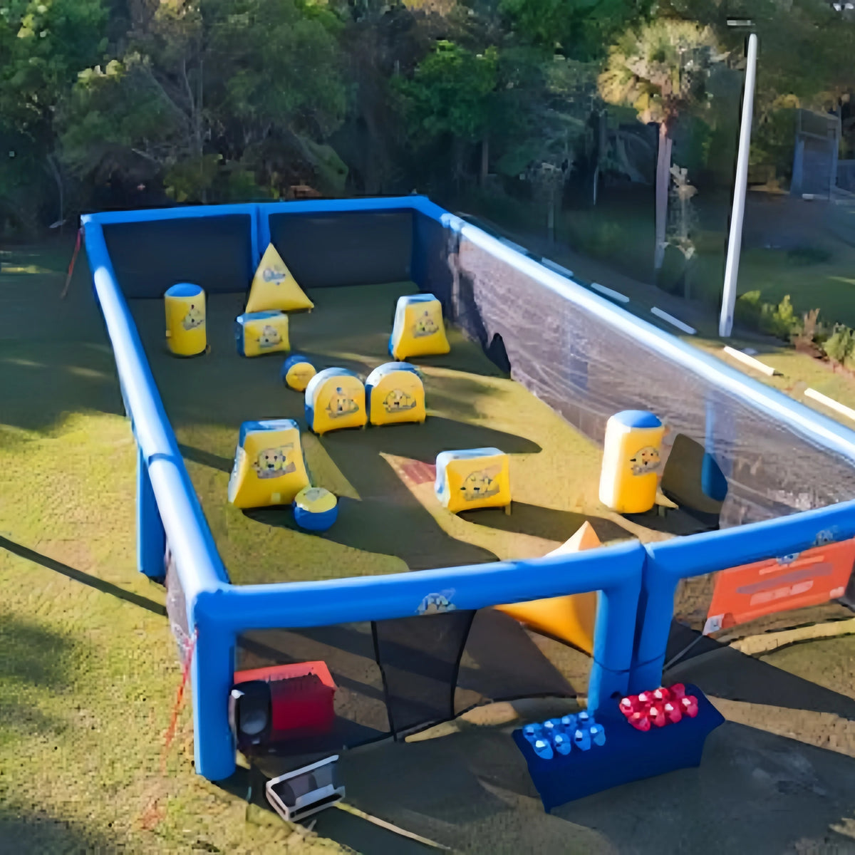 Mobile Paintball Bunker Inflatable Arena Sports Games