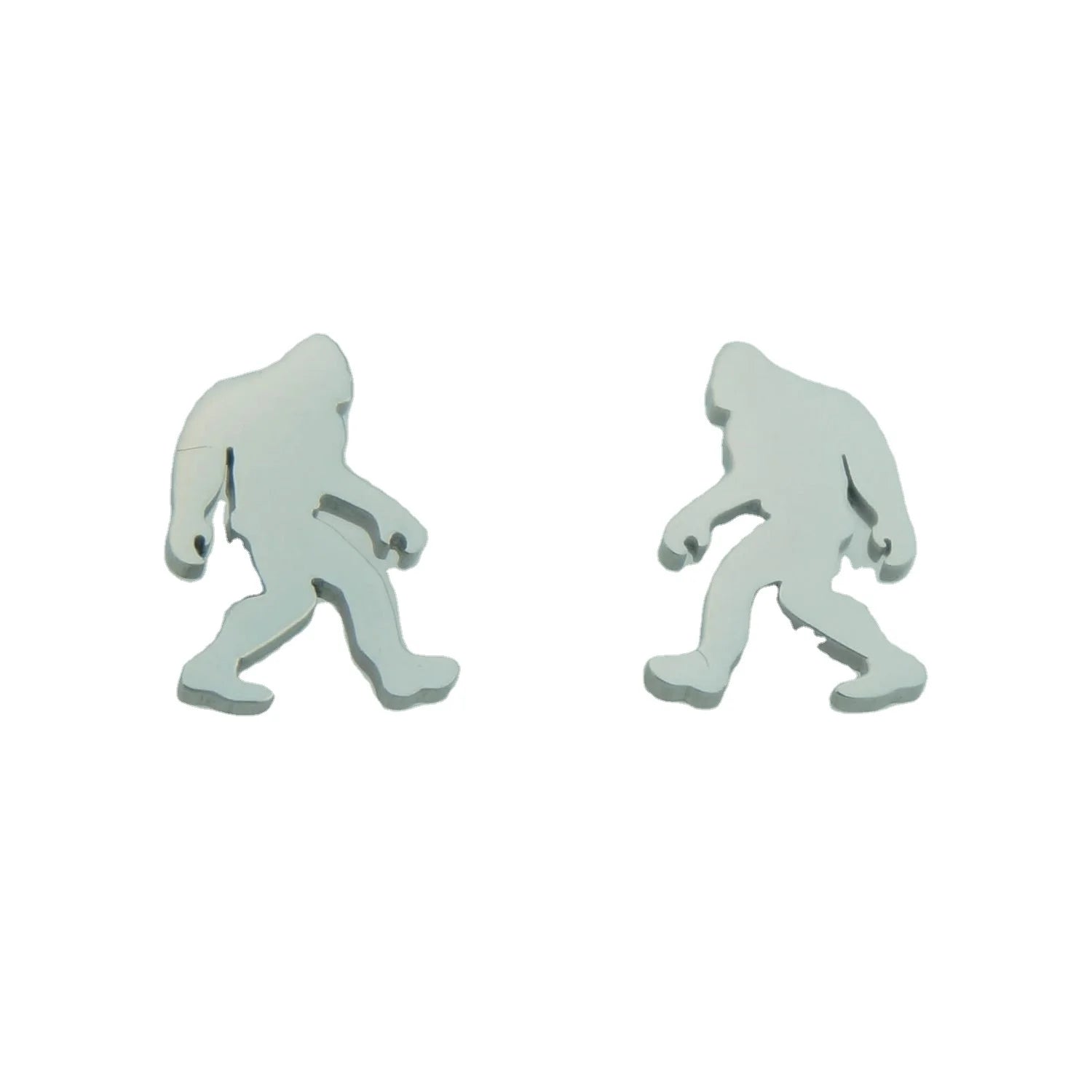Stainless Steel Sasquatch Bigfoot Charm Earrings for Jewelry DIY Accessories