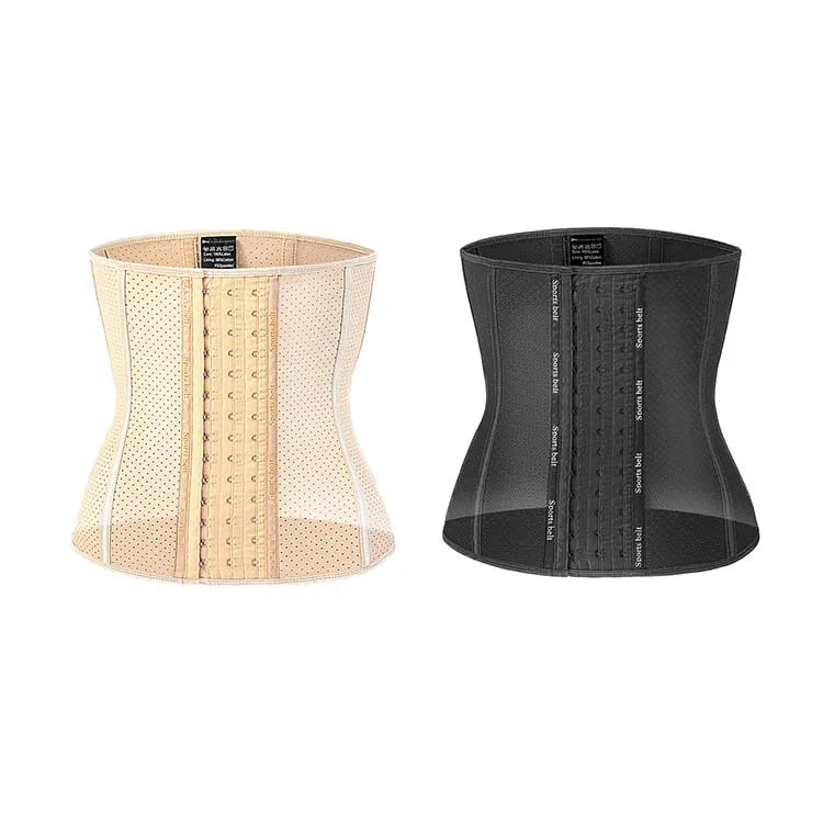 Hot Sale Women's Latex Waist Trainer 9 Steel Boned Corset Waist Belt Breathable Waist Support