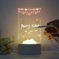 Xinbanxin Erasable White Base Luminous Mini Led Message Board Write Acrylic Creative Birthday Present Children's Gift Set Item