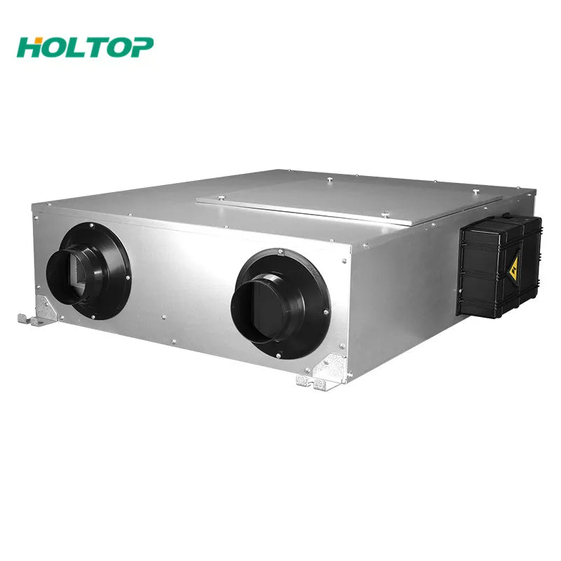 VMC Double Flow Ventilation System DC Mechanical Ventilation Fresh Air Supply Hrv Erv Heat Recovery Bypass Remote Controller