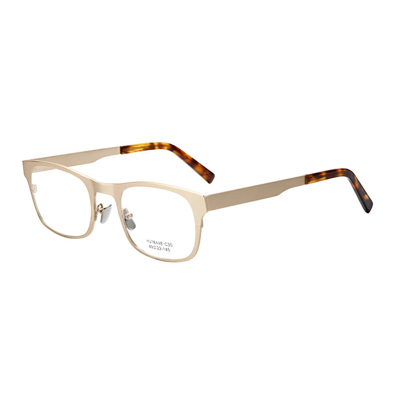 Latest Design Custom Eyewear Blue Light Blocking for Men Classic Metal Eyeglass Frames