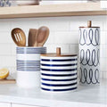 Wholesale Hot Sale Food Safe Kitchen Tea Coffee Sugar Canisters Custom Ceramic Canister  with Lid