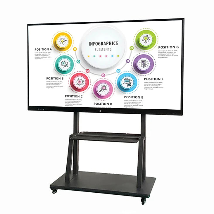 65/75/86/100/110 Inch Finger Multi Touch Screen Smart LCD Display Meeting Room Electronic Digital Interactive Smart White Board