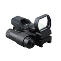 Factory Wholesale HD101 Reflex Optical Sight 4 Reticle Green & Red Dot Sight  Scope with Red Laser Scope