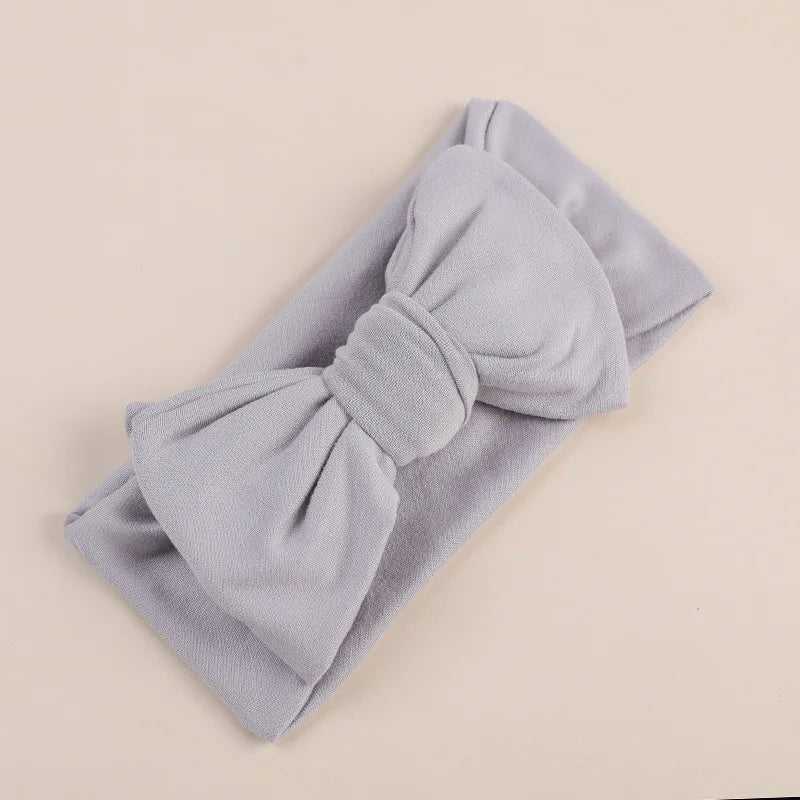 Custom Baby Headband for Girls Milk Silk European American Style Solid Color High Elastic BSCI Certified 17x9cm Hair Accessories
