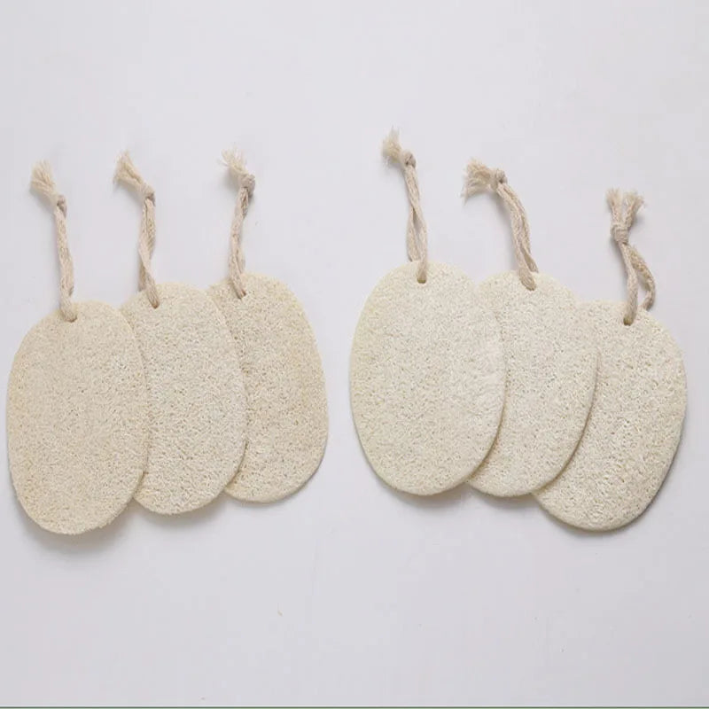 Eco Friendly Natural Loofah Sponge Body Shower Bath Kitchen Scrub Brush Exfoliating Dish Facial Face Loofah Pad
