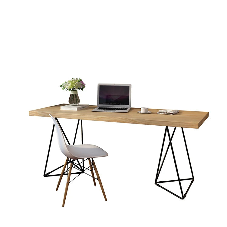 Nordic Solid Wood Simple Single Office Computer Desk and Chair