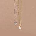 Wholesale Fashion Minimalist Jewelry 925 Sterling Silver Marquise Eye Oval Shaped Diamond Zircon Gold Plated Necklaces Women