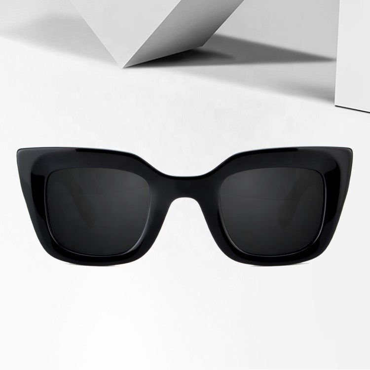 Fashion Women Acetate Vintage Square Cat Eye Sunglasses Wholesale Sun Glasses Vendors Gafas De Sol Polarizadas Con Filtro UV