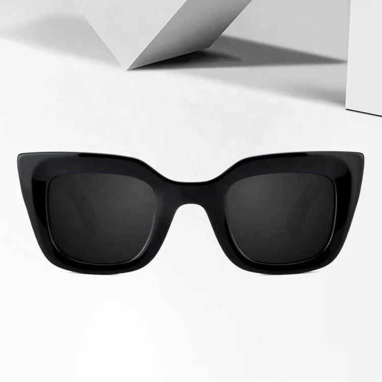 Fashion Women Acetate Vintage Square Cat Eye Sunglasses Wholesale Sun Glasses Vendors Gafas De Sol Polarizadas Con Filtro UV