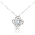 Stainless Steel Chain Necklace Beautiful Eternal Heart Necklace Four-leaf Clover Pendant Necklace for Women