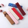 logo Bow Fashion Simple Rectangular Jewelry Watch Pen Jewelry Storage Necklace Jewelry Business Gift Box