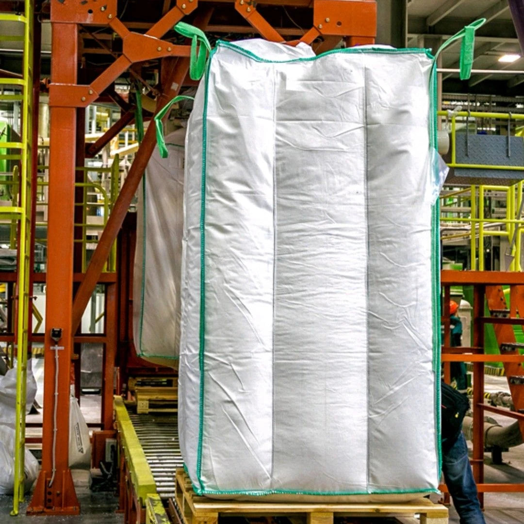 New PP Bulk Baffle Liner Q Square Type FIBC Jumbo Big Bag 1500kg Leakage-Proof Breathable QinFeng Brand Tapioca Starch Flour 5:1