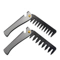 OEM Private Logo Hot Sale Barber Comb Wide Tooth Folding Pocket Beard Styling Comb for Easy Carry Men Use Retro Oil Hair Comb