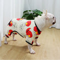 French Luxury Classic Thin Summer Dog Clothes Cotton Pug Bulldog Fat Dog Air Conditioning Pajamas