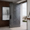 Australia Entry Doors Hotel Villa Cast Aluminum Entrance Door Smart Lock Front Main Exterior Security Pivot Doors