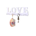Simple Korean Pastoral Fashion LOVE Door-Back Coat and Hat Clothes Hanger with Hotel Wall Hanging for Bathroom Space