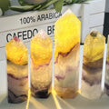 Wholesale Large Crystal Tower Points Rainbow Fluorite Crystal Tower Polished Obelisk Feng Shui Home Decoration