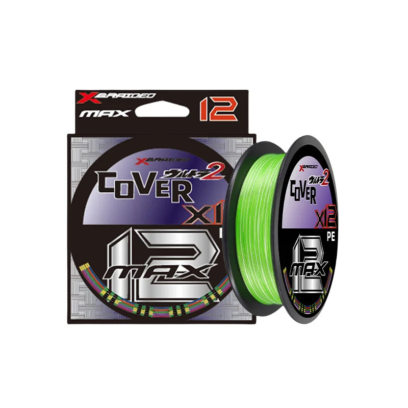 Strong Strength Fish Line 200m X12 100% PE Extreme Seawater-proof Braided Line for Saltwater Freshwater Fishing