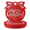 6pcs Set Christmas Felt Cup coaster Christmas Cup Mat Christmas Holiday Coasters for Drinks