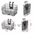 Latest Folding Aluminum Alloy Metal Bicycle Front Basket Black and White Two Colors for Bike Use