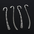 10pcs Vintage DIY Bookmark Charms Flower Antique Silver Plated Zinc Alloy Charms Pendant for Bookmarks Metal Jewelry Accessories