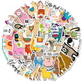 50pcs New Arrival Kawaii Cute Alpaca Deco Sticker for Kids Notebook Journal Guitar Bike