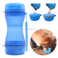 2025 Factory Custom Portable 2 in 1 Leak Proof Travel Pet Cat Dog Food Water Drinking Dispenser Bottle for Outdoor Walking