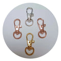32/36/38mm Copper Swivel Lobster Handbag Purse Shoulder Strap Belt Clip Trigger Buckle Keychain Key Ring Jewelry Findings Tool