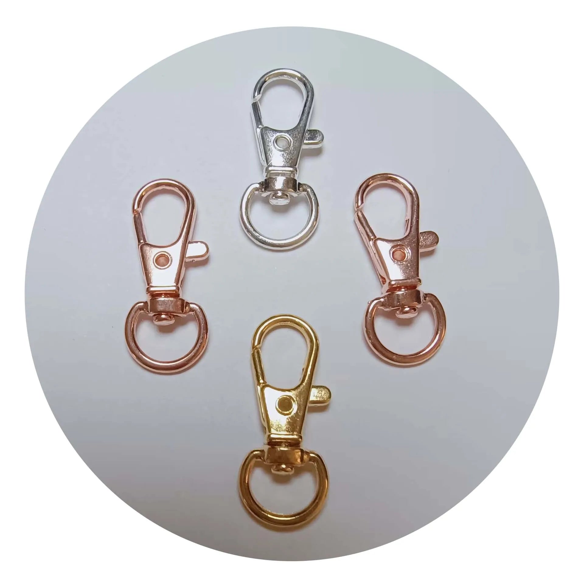 32/36/38mm Copper Swivel Lobster Handbag Purse Shoulder Strap Belt Clip Trigger Buckle Keychain Key Ring Jewelry Findings Tool