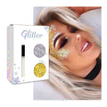 Hot Sale Silver Gold Cosmetic Face Body Glitter Polyester Holographic Chunky Glitter with Fix Gel
