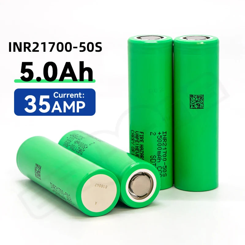 Original 21700 50S 3.7V 5000Mah Lithium Ion Cylindrical 5000mAh 3.7V Household Energy Storage System Forklift Home Appliances